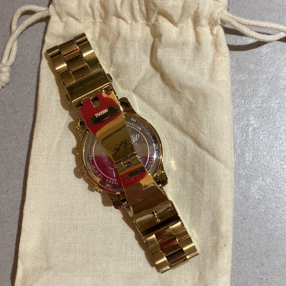 Michael Kors Stop Hunger Turquoise and Gold Watch - Picture 8 of 9